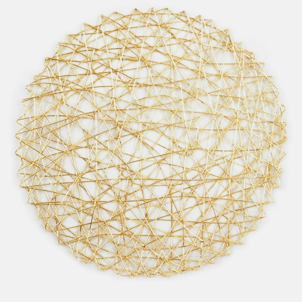 Gold Woven Decorative Placemat